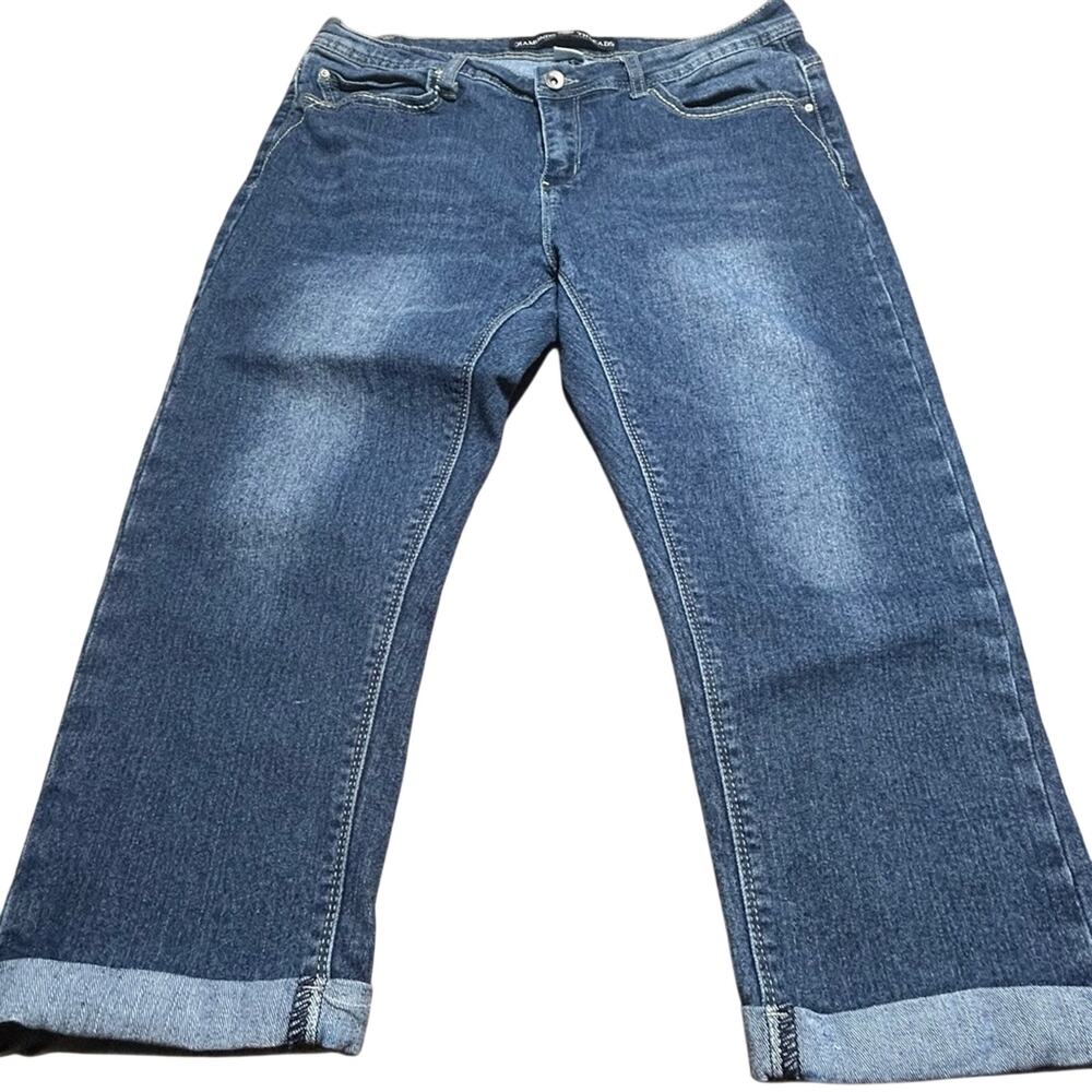 Diamond Supply Co. Dark Blue Cropped Jeans Size 16 34-inch waist